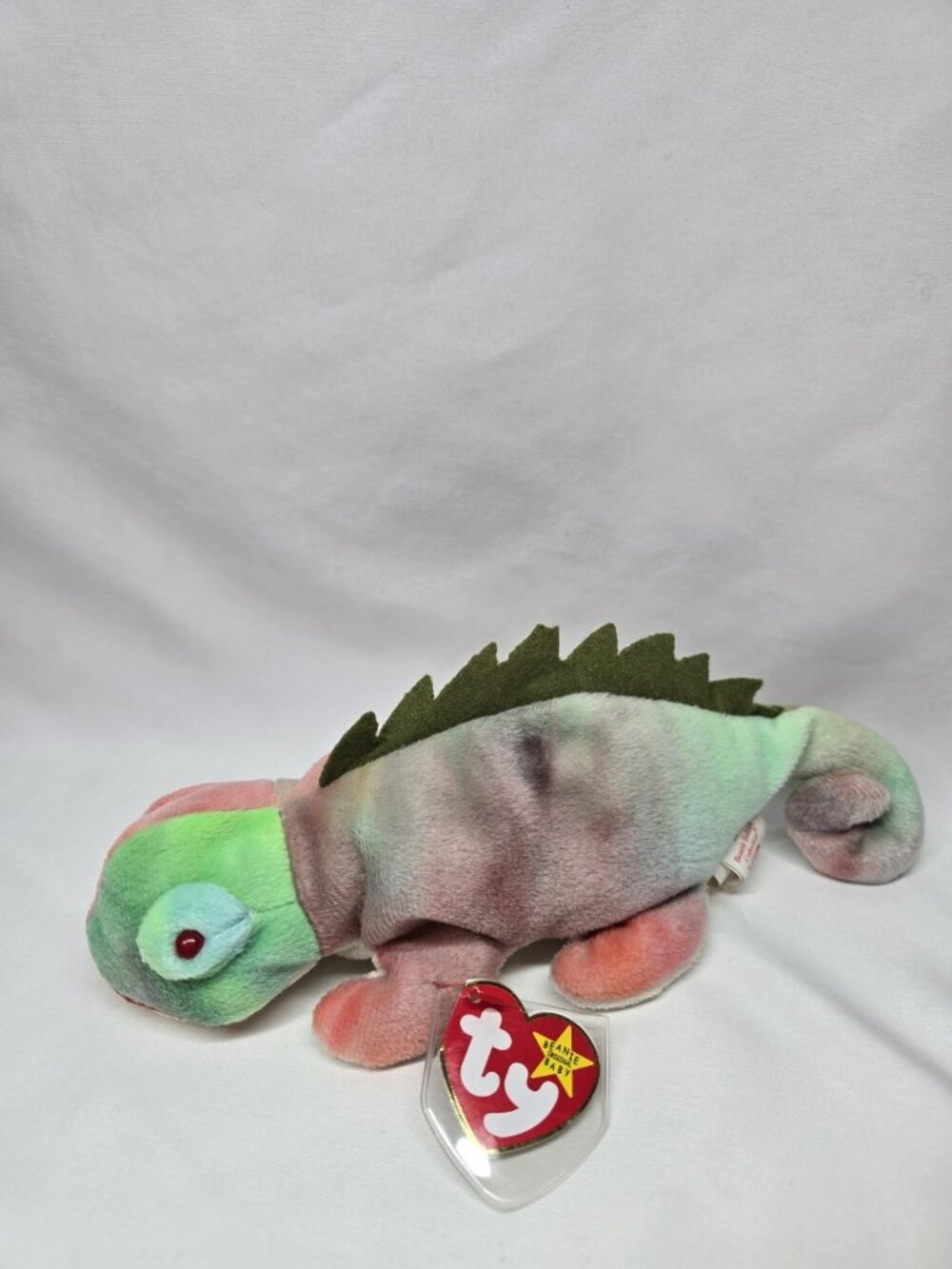 Vintage Ty Beanie Babies IGGY the Iguana – 1997 Retired – DOB Aug 12, 1997